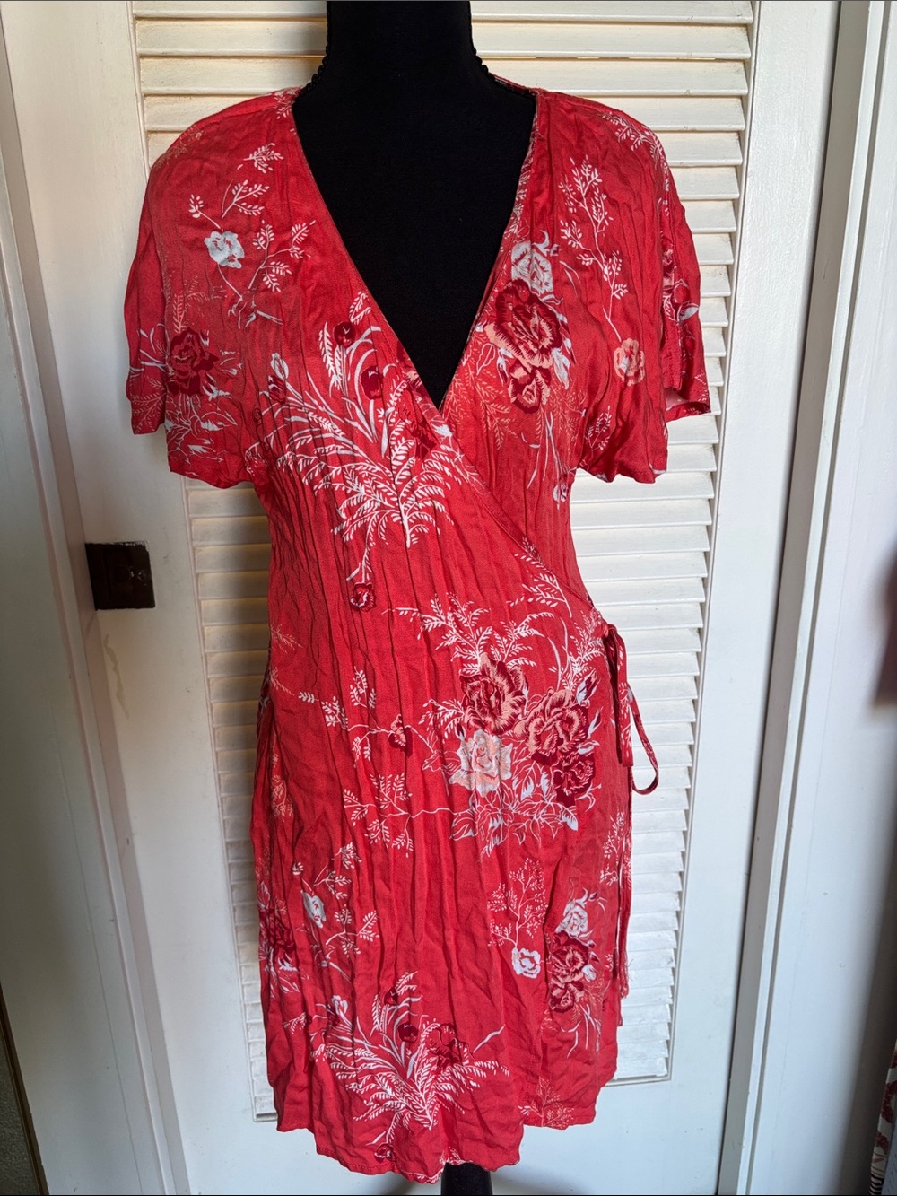 MINKPINK Red Floral Wrap Dress